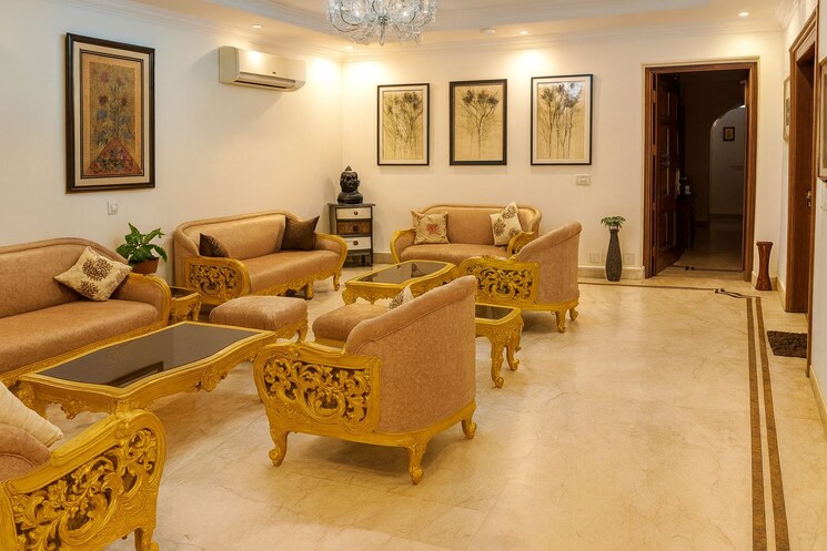 Living Room, geetanjali enclave 4 Bedroom 2600 Sq.Ft. Builder Floor In Geetanjali Enclave Delhi 9319238