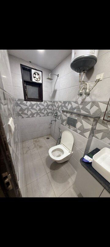 Bathroom in 2 BHK Builder Floor at Saket – for Rent