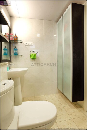 Bathroom in 3 BHK Apartment at Prestige Ferns Residency, Harlur – for Sale