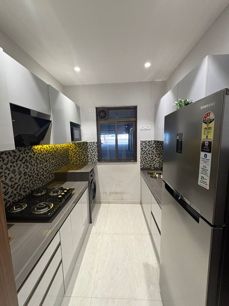 Kitchen, ram-pushpanjali-residency 1 Bedroom 400 Sq.Ft. Apartment In Owale Thane 9319644