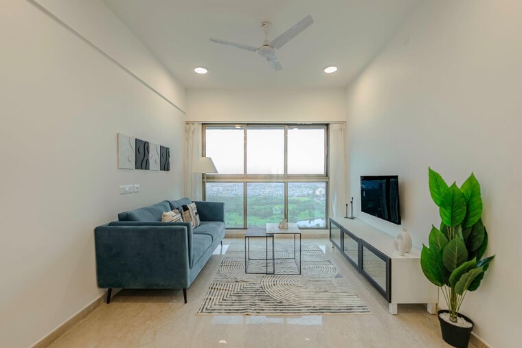 Living Room, raj-infinia 2 Bedroom 1090 Sq.Ft. Apartment In Malad West Mumbai 9319845