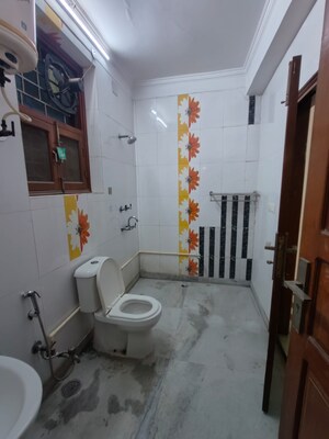 Bathroom in 3 BHK Builder Floor at Sukhdev Vihar – for Rent