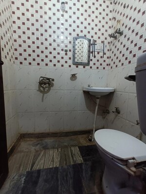 Bathroom in 3 BHK Builder Floor at Mansa Ram Park – for Rent