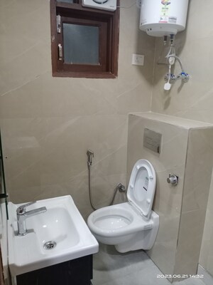 Bathroom in 3 BHK Builder Floor at Vasant Kunj – for Rent
