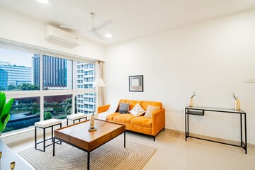 Living Room in 1 BHK Apartment at Godrej The Trees, Vikhroli East – for Sale