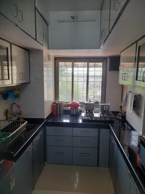 Kitchen in 1 BHK Builder Floor at Mulund East – for Sale