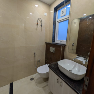 Bathroom in 3.5 BHK Builder Floor at Sector 23 – for Rent