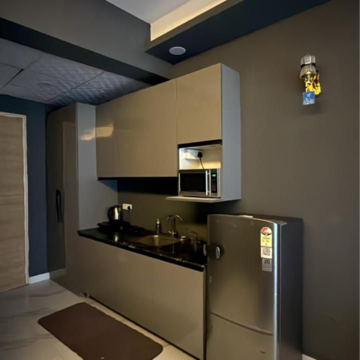 Kitchen in Studio Apartment at Gaur City Center, Sector 4 Greater Noida – for Rent