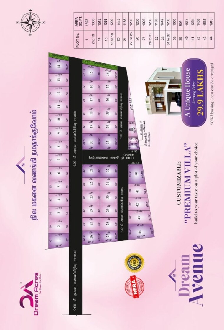 Map Location, adavathur west  1200 Sq.Ft. Plot In Adavathur West Trichy 9320177