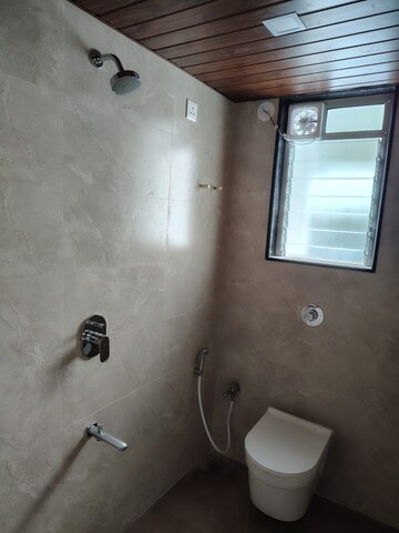Bathroom in 3 BHK Apartment at Suvrat CHS, Tembhi Naka – for Rent