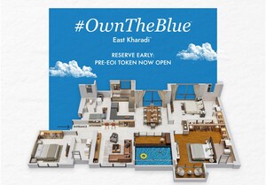 Master Plan in 4 BHK Apartment at Kharadi – for Sale