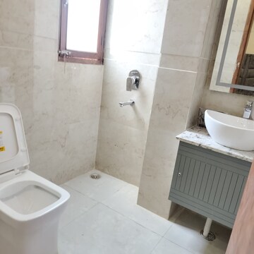 Bathroom in 1 BHK Builder Floor at Chattarpur – for Rent
