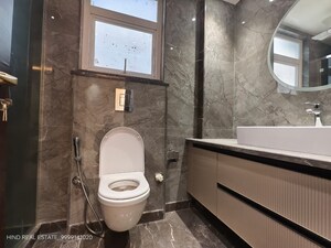 Bathroom in 3 BHK Builder Floor at Safdarjung Enclave – for Rent