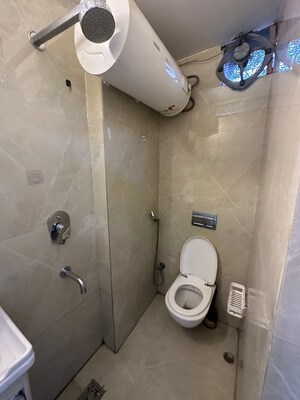 Bathroom in 1 BHK Builder Floor at Lajpat Nagar – for Rent