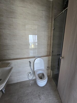 Bathroom in 2 BHK Apartment at Adani Ten BKC, Bandra East – for Rent