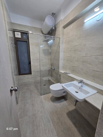 Bathroom in 3 BHK Apartment at Adani Ten BKC, Bandra East – for Rent