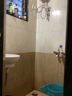 Bathroom in 1 BHK Apartment at Shree Rajal Garden, Kopar Khairane – for Sale