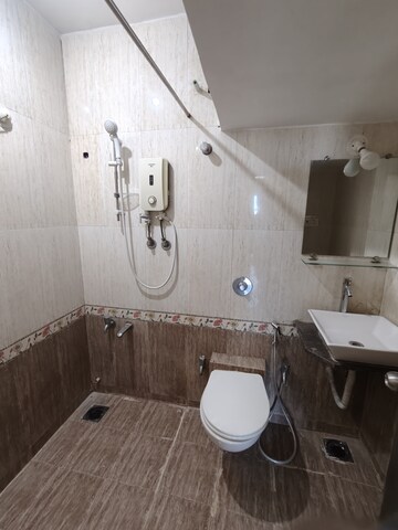 Bathroom in 3 BHK Apartment at Sagar Avenue  II, Santacruz East – for Rent