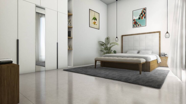 Master Bedroom, ashar-merac 2 Bedroom 596 Sq.Ft. Apartment In Shree Nagar Thane 9120441