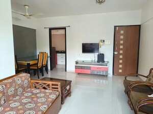 Living Room in 1 BHK Apartment at Mahape – for Rent