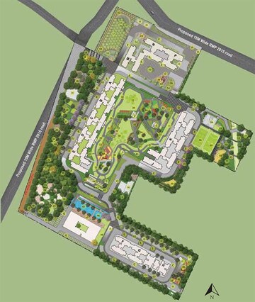 Master Plan in 2 BHK Apartment at Godrej Park Retreat, Sarjapur Road – for Sale