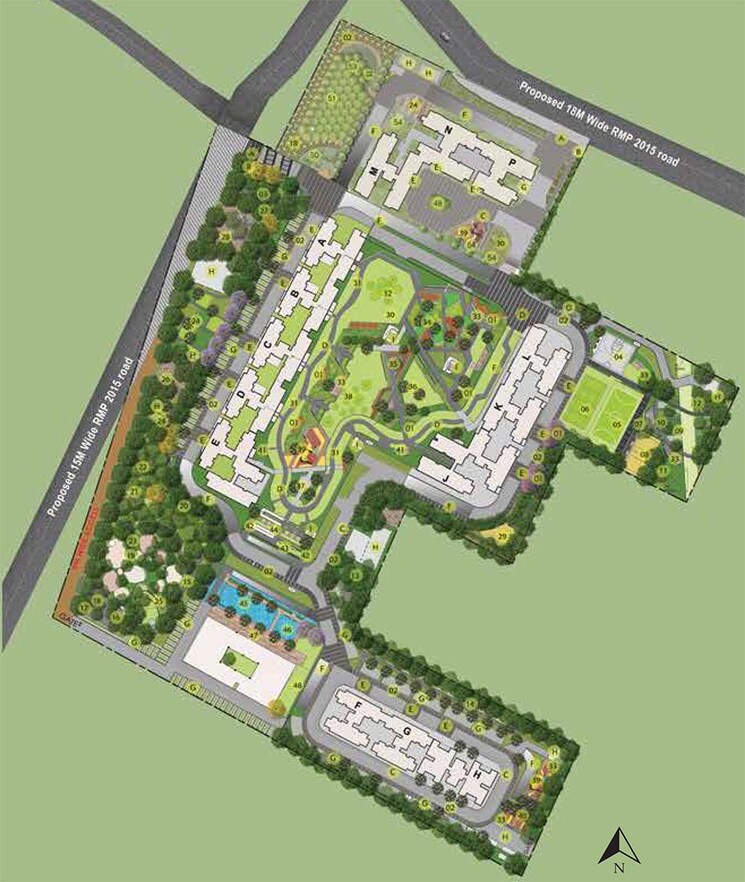 Master Plan, godrej-park-retreat 2 Bedroom 987 Sq.Ft. Apartment In Sarjapur Road Bangalore 9321874