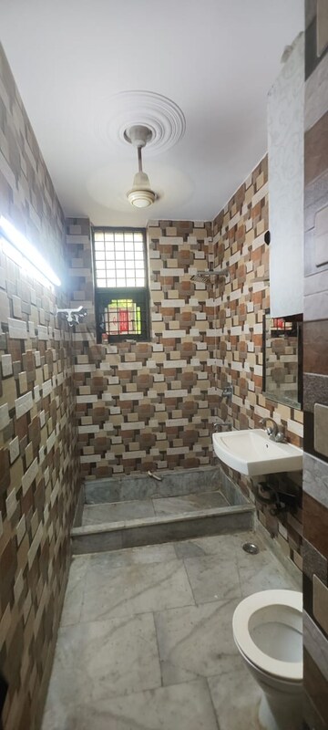 Bathroom in 2 BHK Builder Floor at Malviya Nagar – for Rent