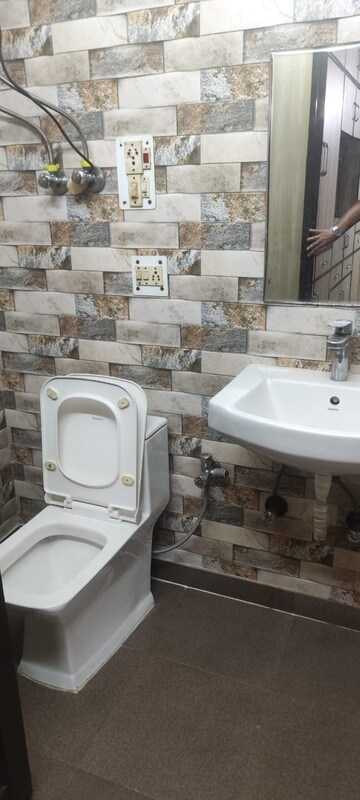 Bathroom in 2 BHK Builder Floor at Malviya Nagar – for Rent