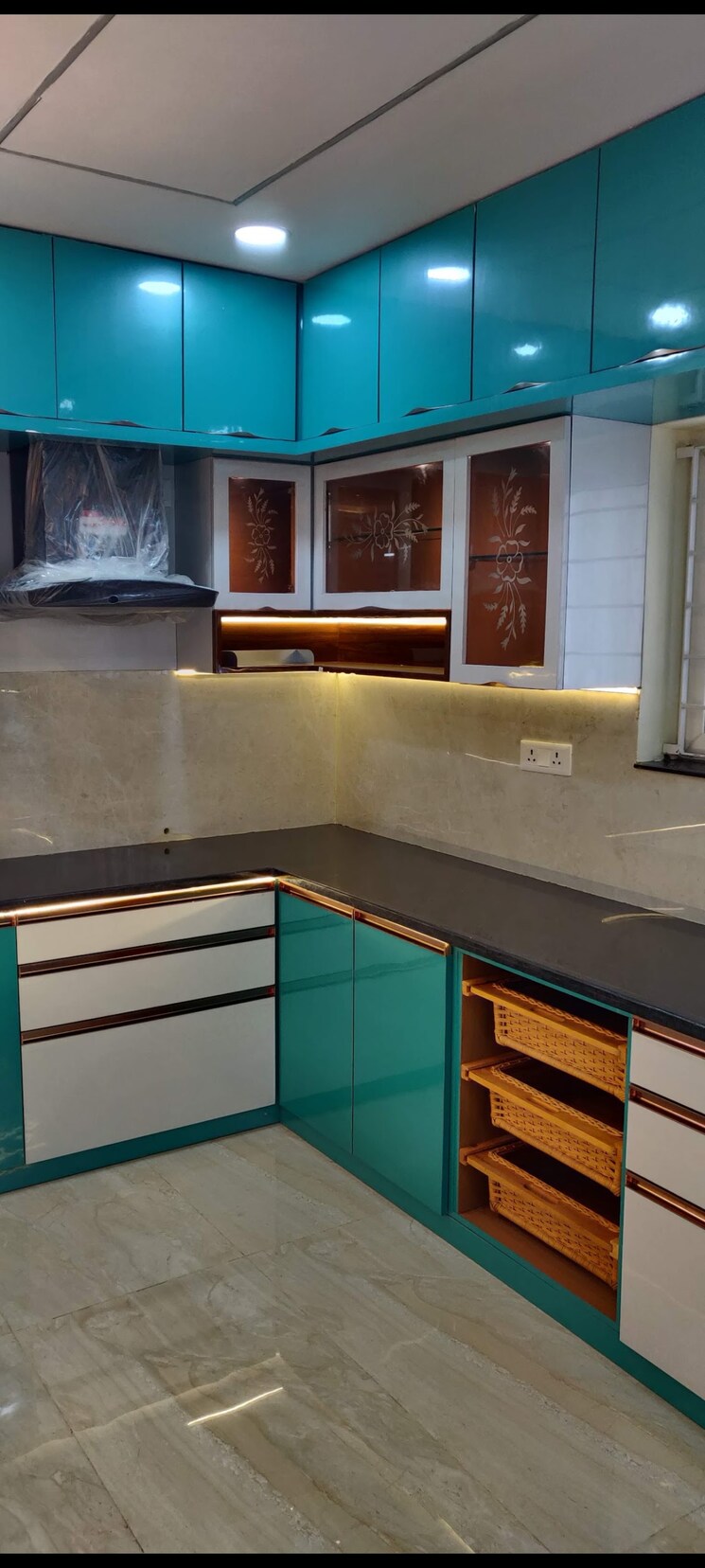 Kitchen, kondapur 3 Bedroom 2200 Sq.Ft. Builder Floor In Kondapur Hyderabad 9321977