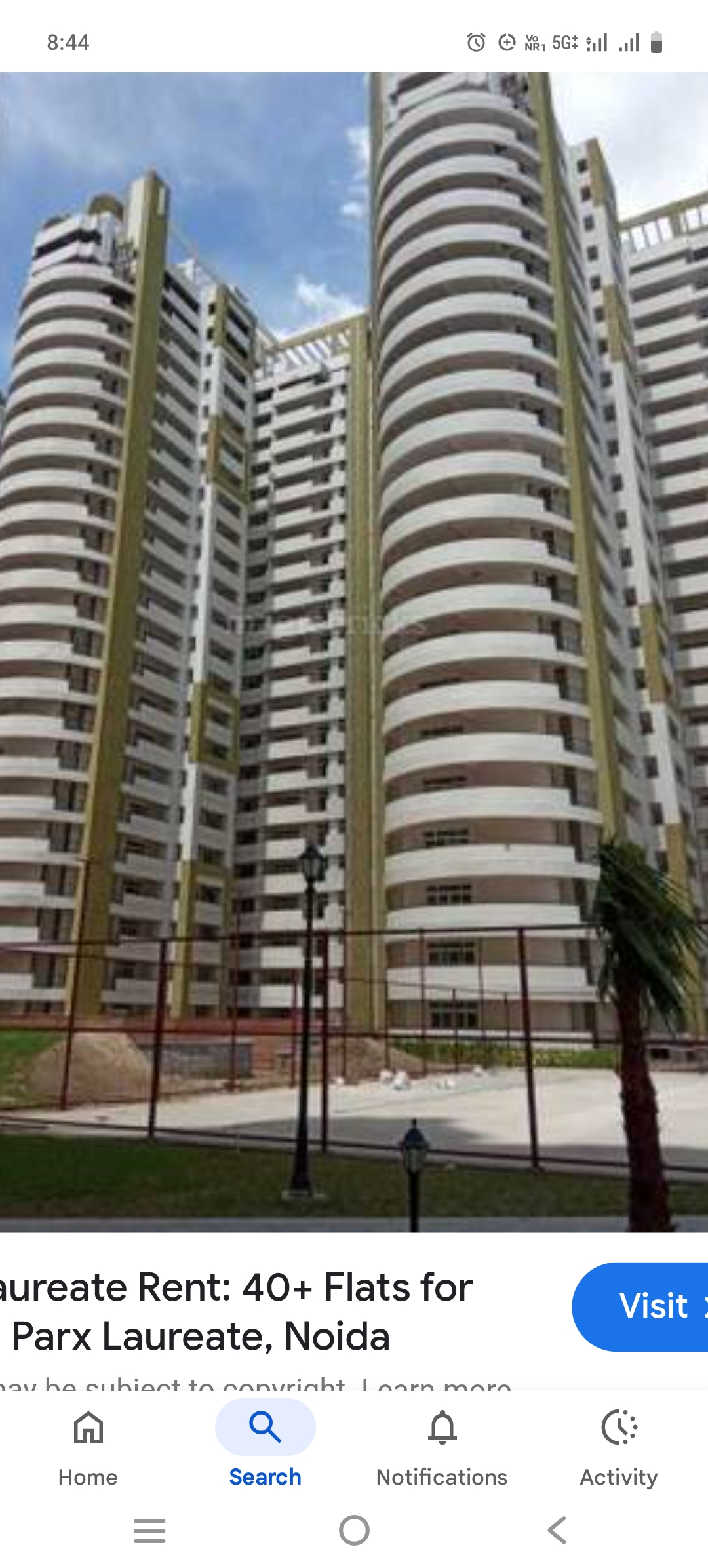 3 BHK Apartment For Rent in Parx Laureate