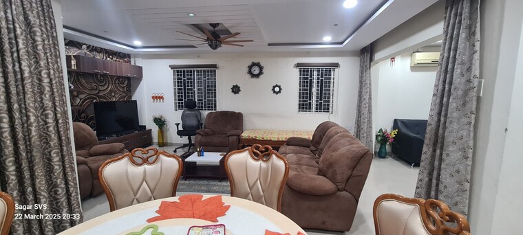 Living Room, modi-mayflower-grande 4 Bedroom 3000 Sq.Ft. Apartment In Mallapur Hyderabad 9322013