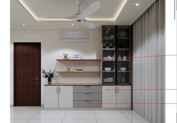 Kitchen in 3 BHK Apartment at Rajapushpa Provincia, Narsingi – for Rent