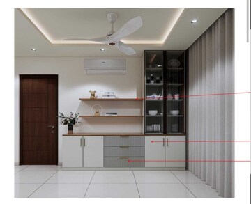 Kitchen in 2 BHK Apartment at Rajapushpa Provincia, Narsingi – for Rent