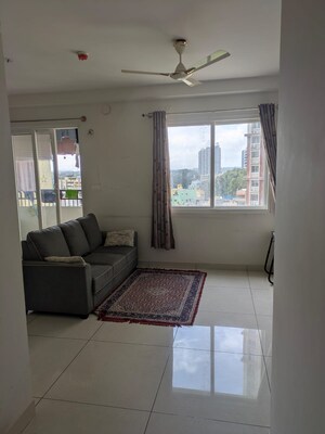 Living Room in 2 BHK Apartment at Prestige Lakeside Habitat, Varthur – for Rent
