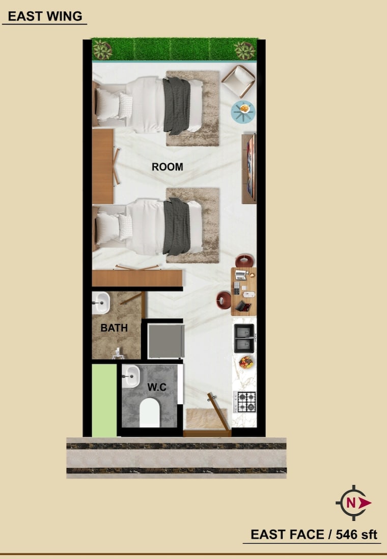 Floor Plan, sensation-hyderabad-one Commercial Warehouse 546 Sq.Ft. In Financial District Hyderabad 9322248