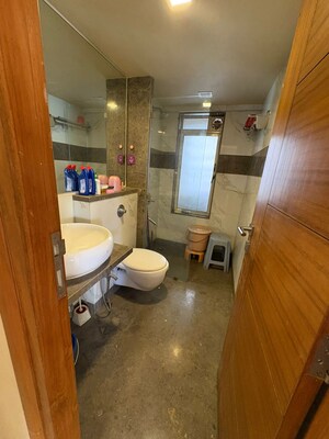 Bathroom in 3 BHK Apartment at Ekta Iris, Khar West – for Rent
