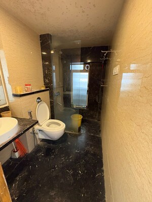Bathroom in 3 BHK Apartment at Ekta Iris, Khar West – for Rent