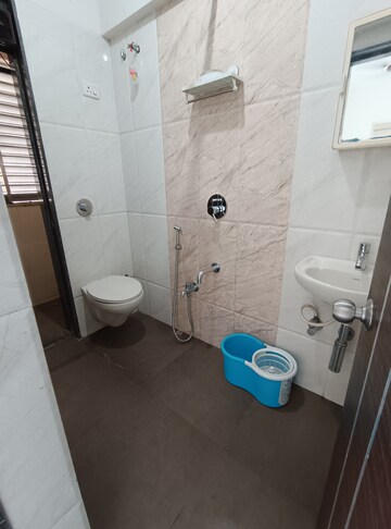 Bathroom in 1 BHK Apartment at SSB Ashok Nagar, Balkum Pada – for Rent