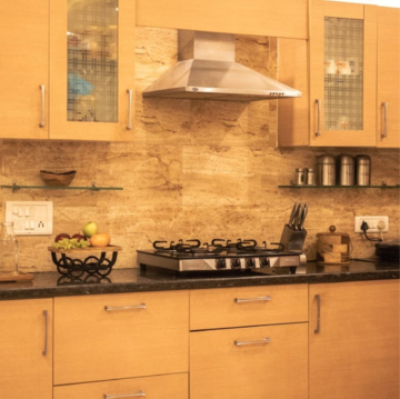 Kitchen in 3 BHK Apartment at Dhoran Rajpur Enclave, Sahastradhara Road – for Rent