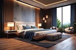 Bedroom in 5 BHK Apartment at Indiabulls Sky, Lower Parel – for Rent