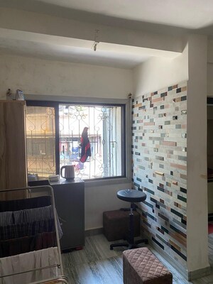 Living Room in 1 BHK Apartment at Dahisar East – for Rent