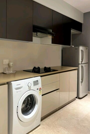 Kitchen in 1 BHK Apartment at Hiranandani Solitaire Studio Apartment, Ghodbunder Road – for Rent