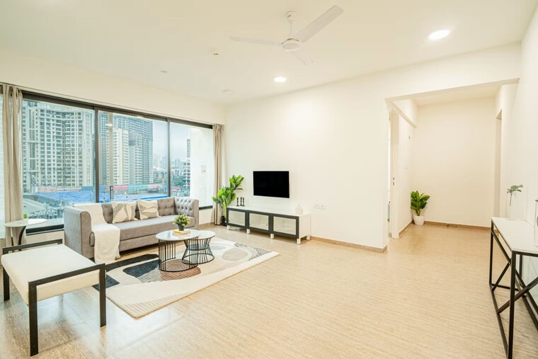 Living Room, mahindra-splendour 3 Bedroom 1640 Sq.Ft. Apartment In Bhandup West Mumbai 9322645