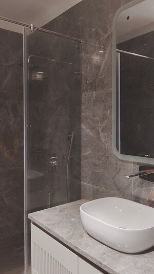 Bathroom in 3 BHK Builder Floor at Greater Kailash I – for Rent