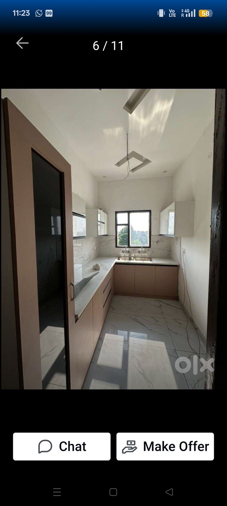Kitchen, singla-south-city 3 Bedroom 1800 Sq.Ft. Apartment In Lohgarh Zirakpur 9322723