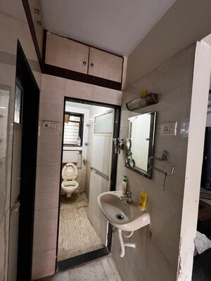 Bathroom in 1 BHK Apartment at Windsor CHS, Ashok Van – for Rent