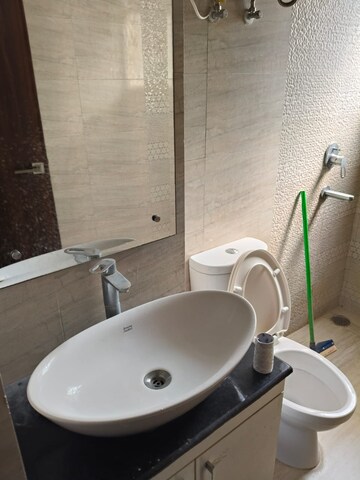Bathroom in 1 BHK Apartment at Barnala Green Lotus Avenue, Ambala Highway – for Rent