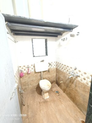 Bathroom in 1 BHK Apartment at Vastu Anand Apartment, Kalwa – for Rent