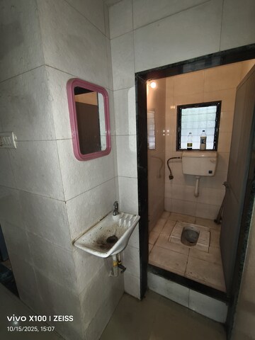 Bathroom in 1 BHK Apartment at Vastu Anand Apartment, Kalwa – for Rent