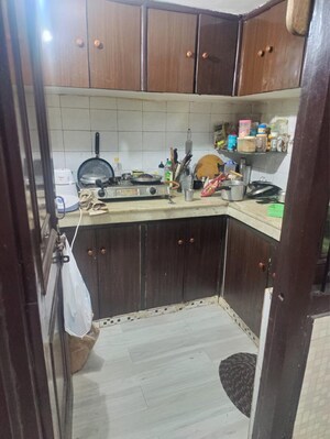 Kitchen in 2 BHK Builder Floor at Laxmi Nagar – for Rent